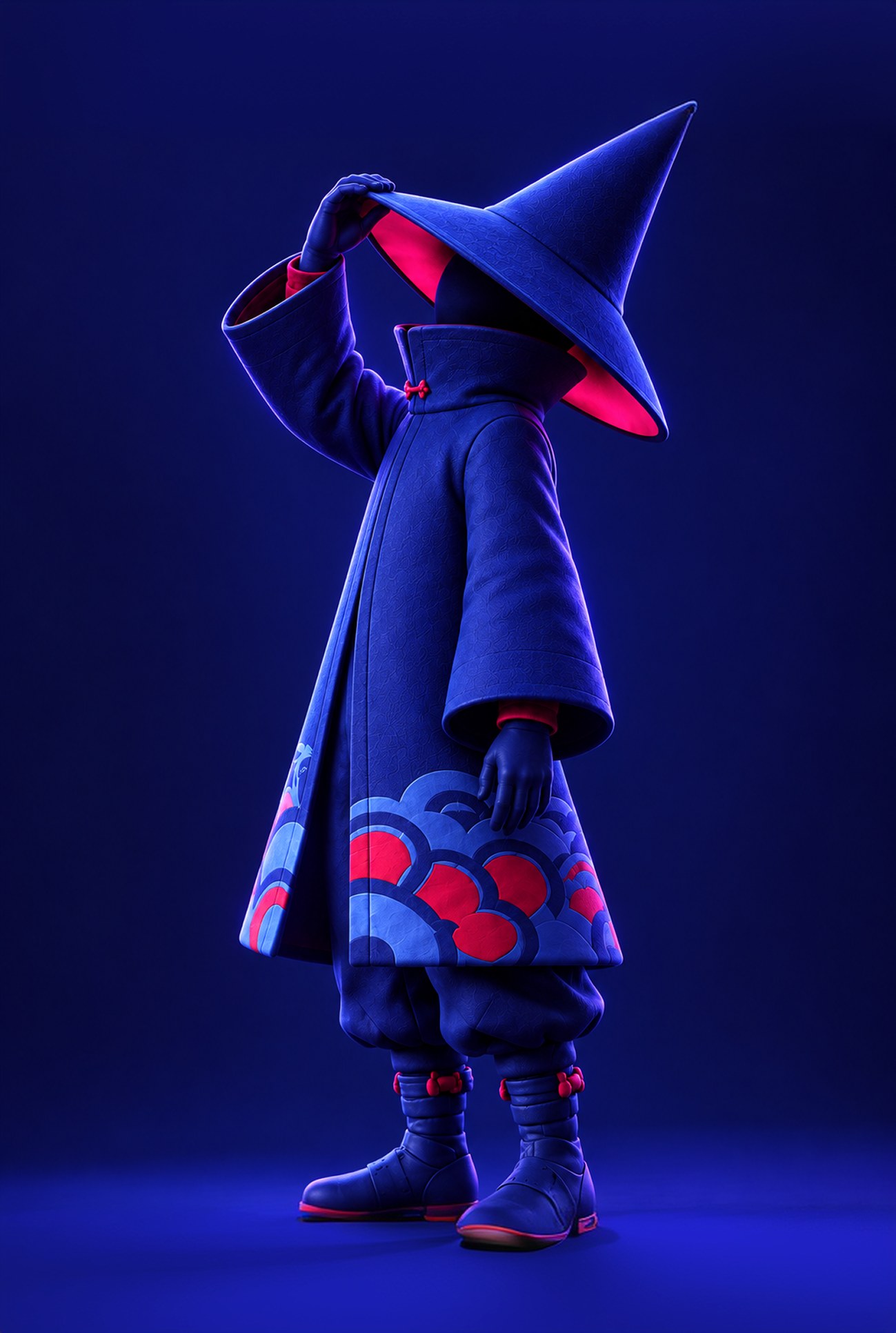 Profile photo: the witch tipping his hat, face fully hidden